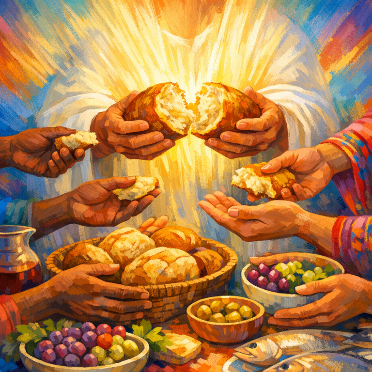 Le monde accumule, Jésus distribue : une vie de partage et de don